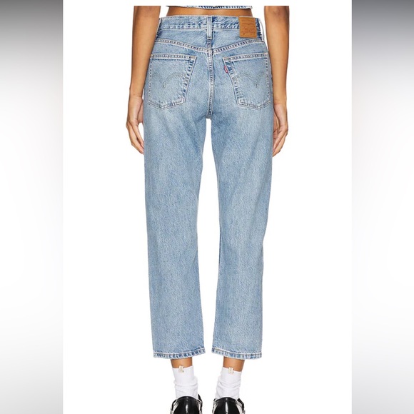 Levis 501 Cropped Light Wash Jeans W27 L26 - Picture 2 of 4